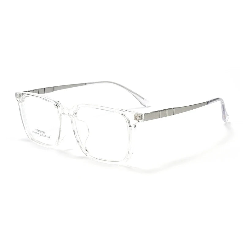 Xbora Unisex Full Rim Square Tr 90 Titanium Eyeglasses  61077
