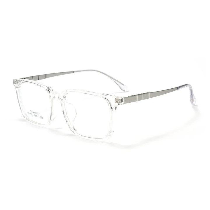 Xbora Unisex Full Rim Square Tr 90 Titanium Eyeglasses  61077