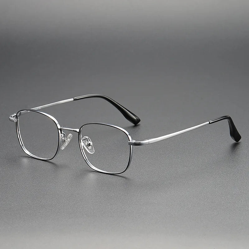 Yimaruili Women's Full Rim Polygon Square Titanium Eyeglasses 124210