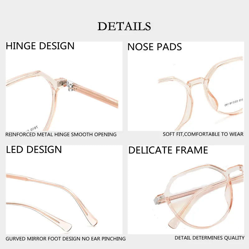 Kocolior Unisex Full Rim Flat Top Oval Tr 90 Hyperopic Reading Glasses 7810 Reading Glasses Kocolior