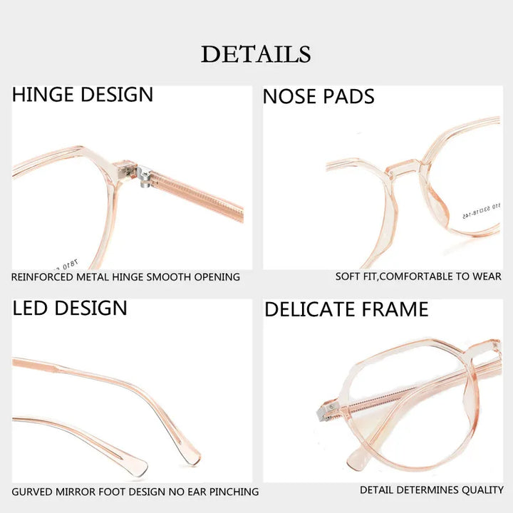 Kocolior Unisex Full Rim Flat Top Oval Tr 90 Hyperopic Reading Glasses 7810 Reading Glasses Kocolior