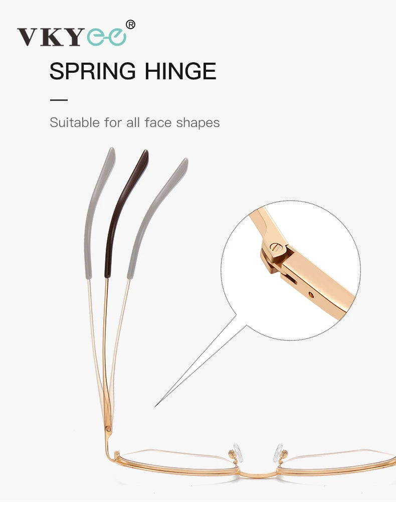 Vicky Women's Full Rim Polygon Alloy Reading Glasses 3110 Reading Glasses Vicky