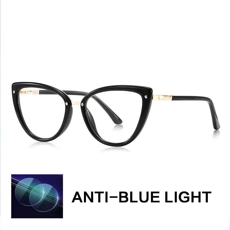 Gatenac Women's Full Rim Cat Eye Tr 90 Titanium Reading Glasses Gx2221