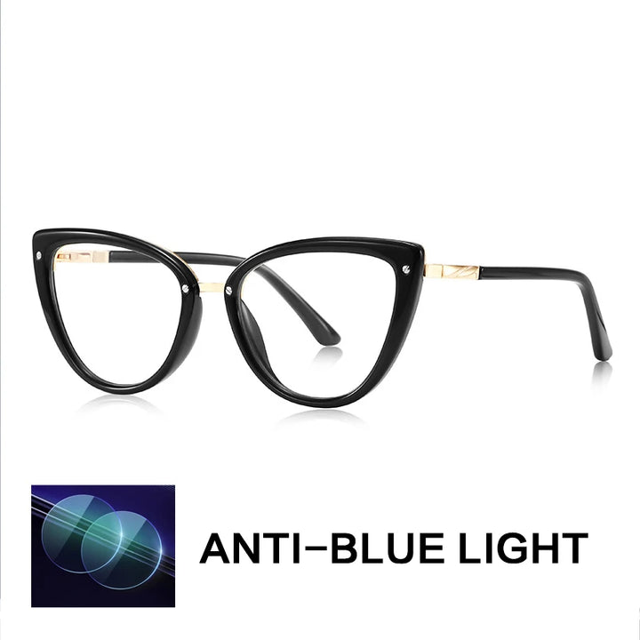 Gatenac Women's Full Rim Cat Eye Tr 90 Titanium Reading Glasses Gx2221