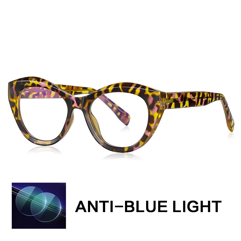 Gatenac Women's Full Rim Cat Eye Tr 90 Titanium Reading Glasses Gx2168