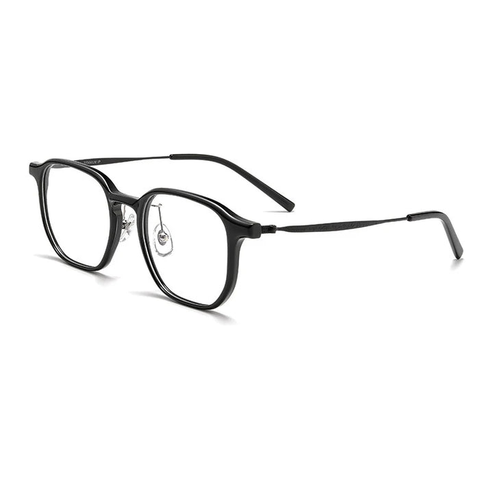 Xbora Unisex Full Rim Polygonal Tr 90 Titanium Eyeglasses 16110