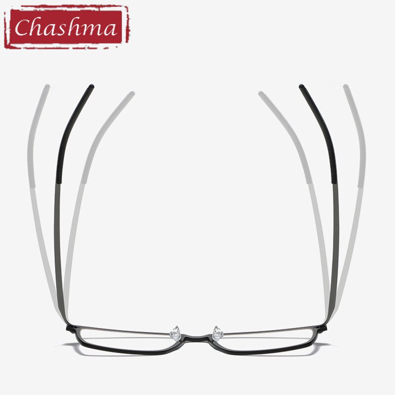 Chashma Unisex Full Rim Square Acetate Titanium Eyeglasses 6544 Full Rim Chashma   