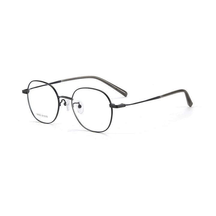 Xbora Unisex Full Rim Round Square Alloy Eyeglasses 34540