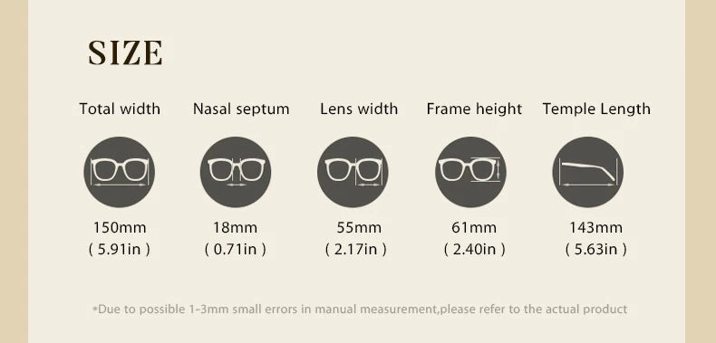 CCspace Women's Full Rim Large Polygon Plastic Eyeglasses 57426 Full Rim CCspace