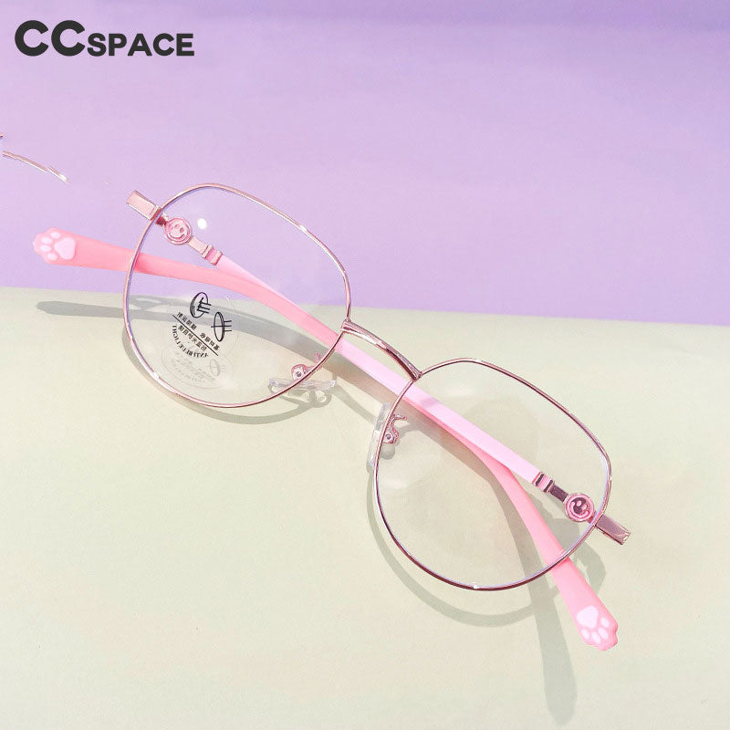 CCspace Unisex Youth Full Rim Round Alloy Eyeglasses 56564 Full Rim CCspace