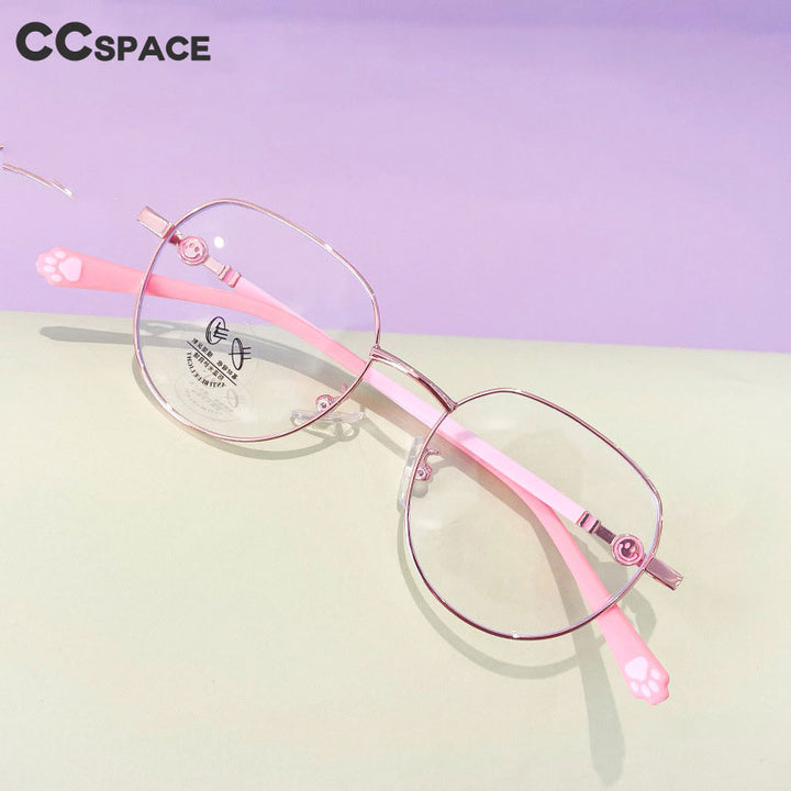 CCspace Unisex Youth Full Rim Round Alloy Eyeglasses 56564 Full Rim CCspace