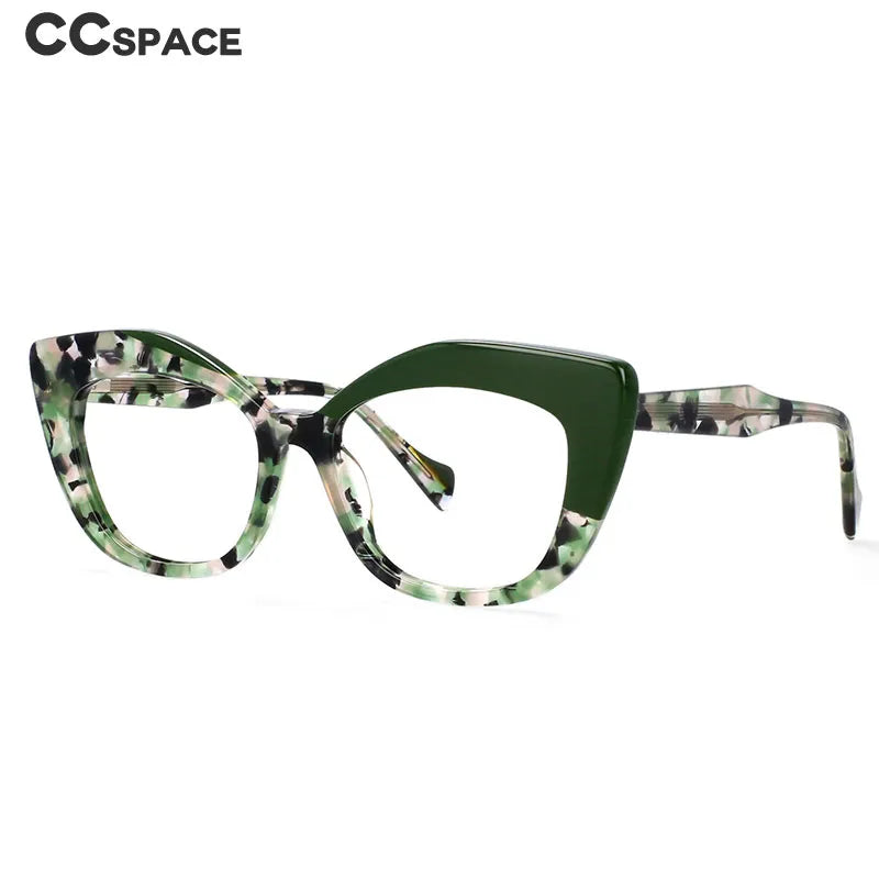 CCspace Women's Full Rim Square Cat Eye Acetate Reading Glasses R56960 Reading Glasses CCspace