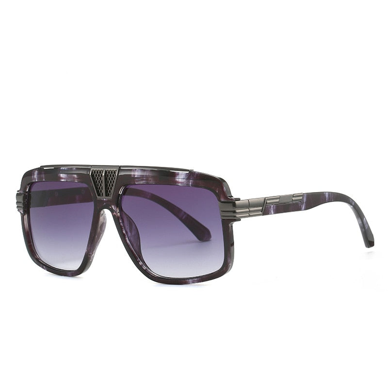 CCspace Men's Full Rim Large Square Tr 90 UV400 Sunglasses 56295 Sunglasses CCspace Sunglasses C3Black