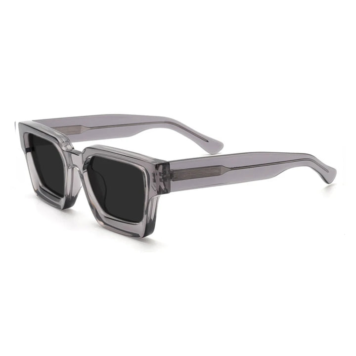 Gatenac Unisex Full Rim Square Polarized Acetate Sunglasses Mo19 Sunglasses Gatenac