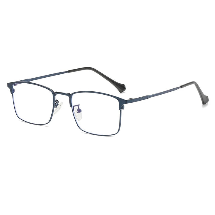 Cubojue Men's Full Rim Square Titanium Reading Glasses 101979 Reading Glasses Cubojue 101932 blue 0 