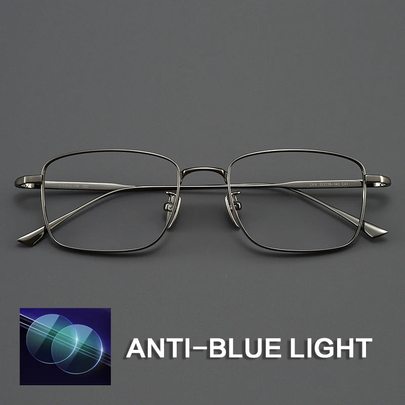 Gatenac Women's Full Rim Polygon Square Titanium Reading Glasses G2138