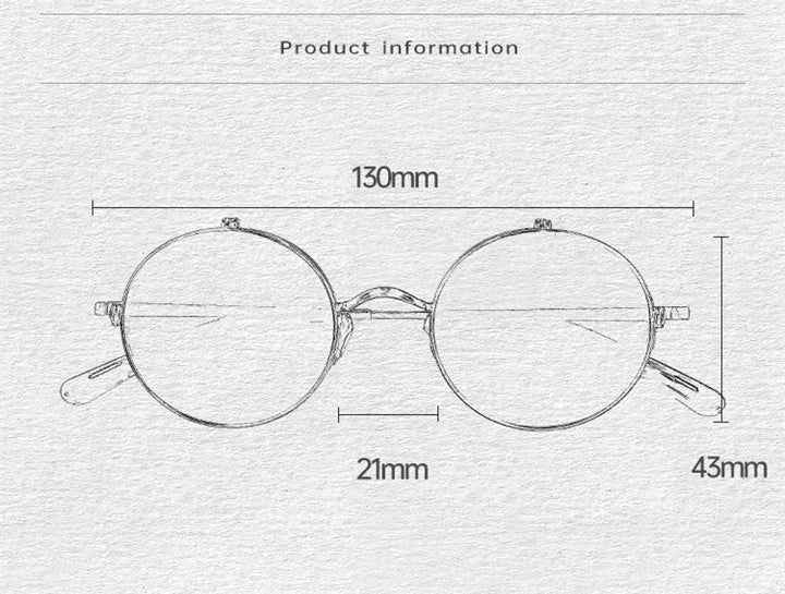 Black Mask Unisex Semi Rim Round Titanium Flip Up Polarized Sunglasses Eyeglasses K54 Semi Rim Black Mask