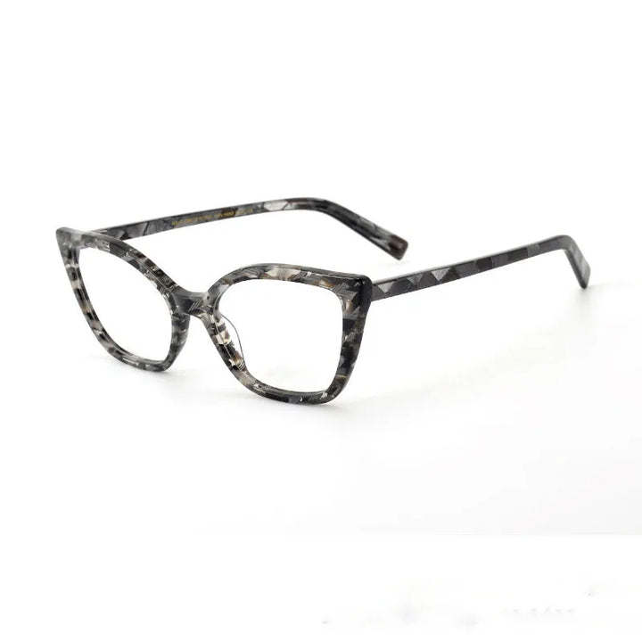 Nobler Unisex Full Rim Square Cat Eye Acetate Eyeglasses P026 Full Rim Nobler
