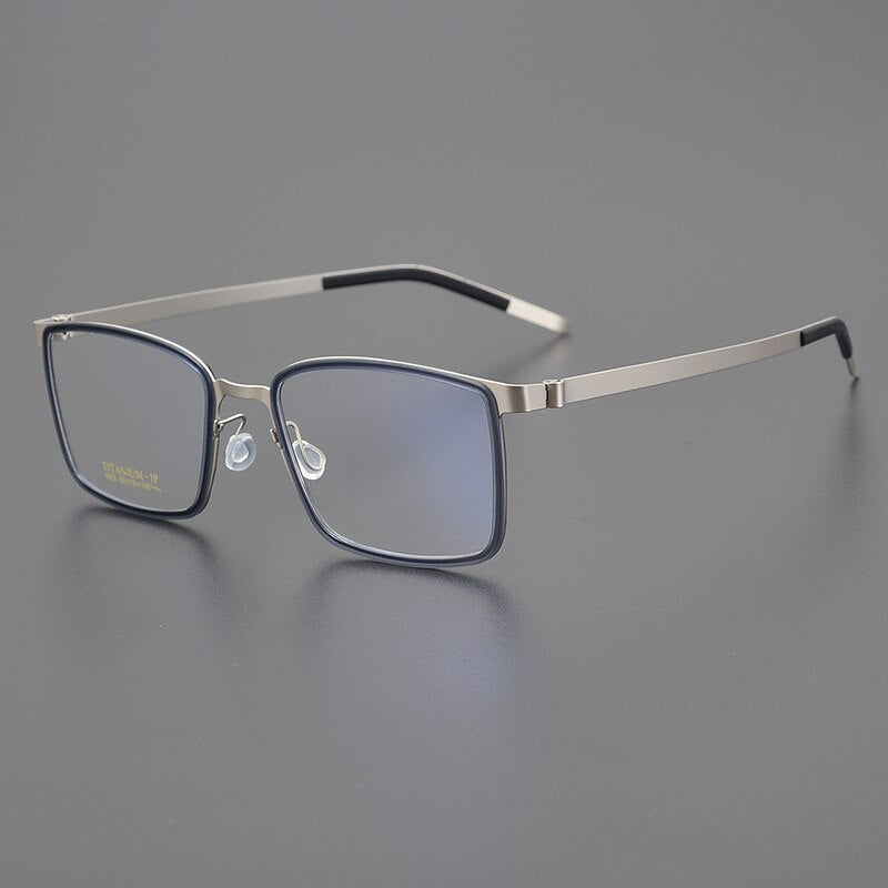 Bclear Unisex Full Rim Square Titanium Eyeglasses My9916 Full Rim Bclear