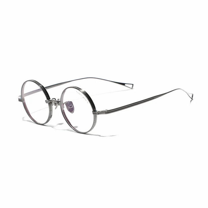 Ralferty Unisex Full Rim Round Titanium Eyeglasses 99274