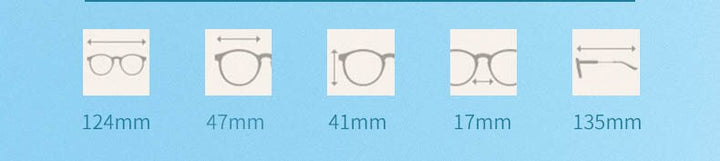 CCspace Unisex Youth Full Rim Round Alloy Eyeglasses 56564 Full Rim CCspace
