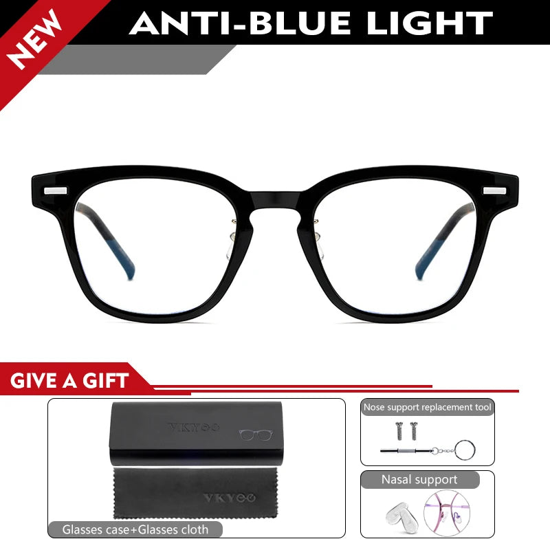 Vicky Unisex Full Rim Square Oval Acetate Reading Glasses 98310
