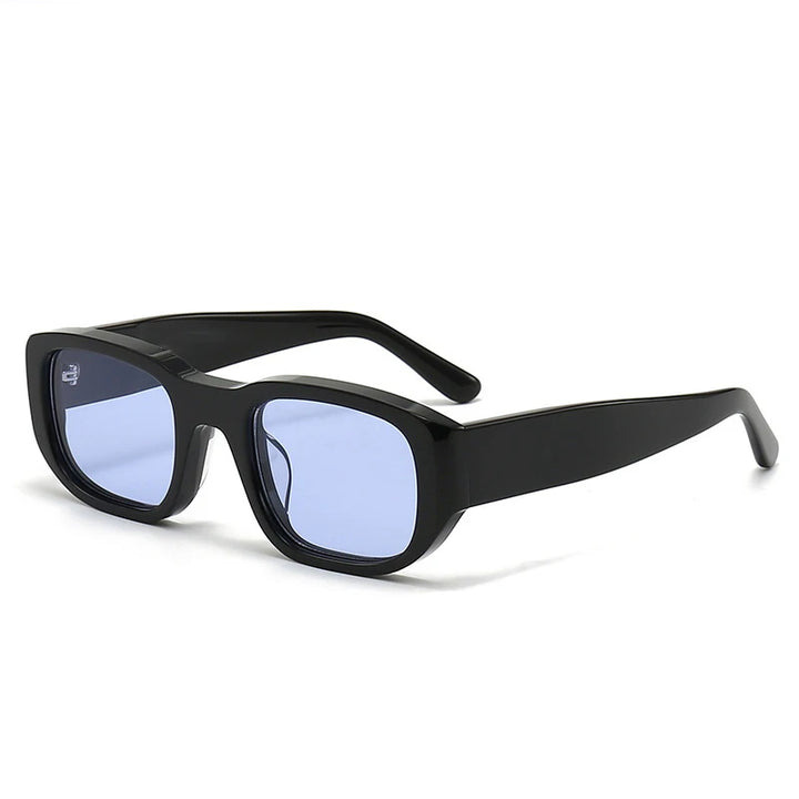 Black Mask Unisex Full Rim Square Acetate Sunglasses 382452 Sunglasses Black Mask C3 As Shown 