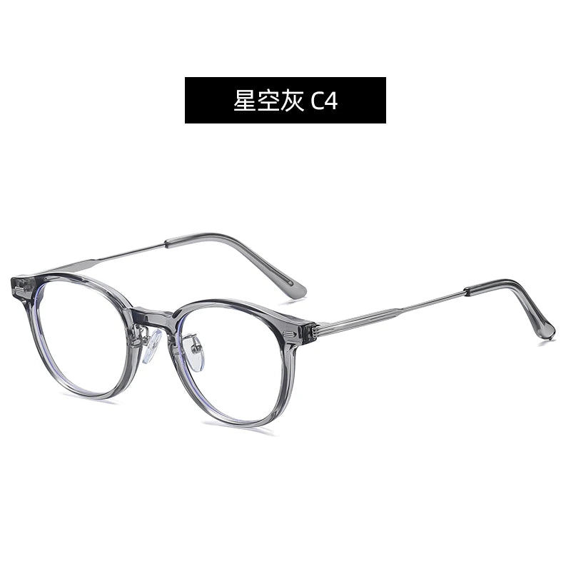 Reven Jate Unisex Full Rim Round Plastic Eyeglasses B1810 Full Rim Reven Jate C4