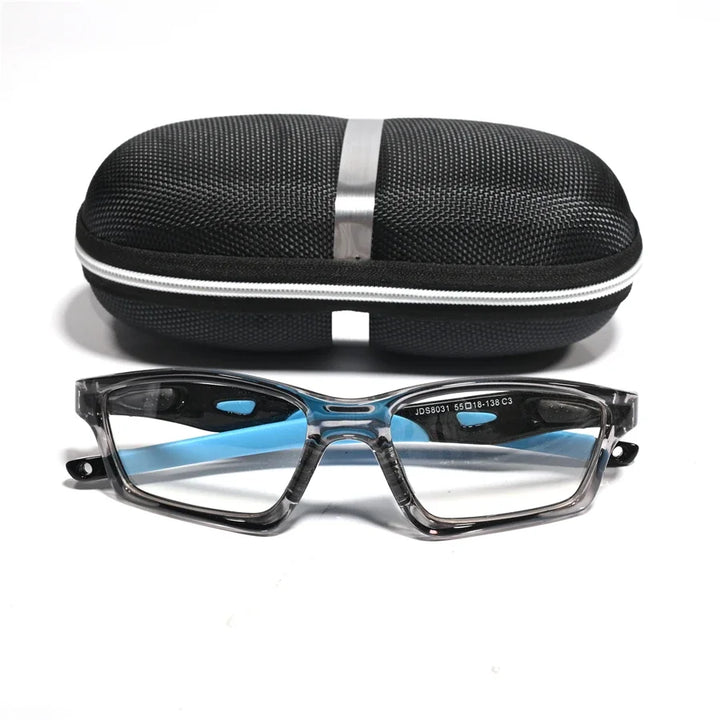 Cubojue Women's Full Rim Polygon Square Tr 90 Titanium Eyeglasses 18031