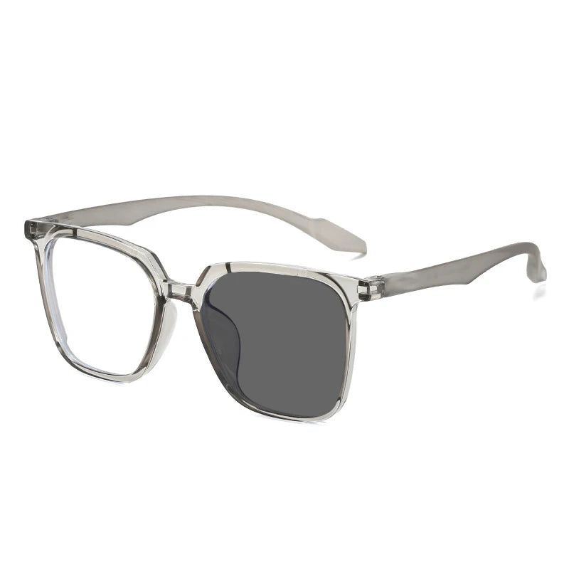 Kocolior Unisex Full Rim Large Square Acetate Hyperopic Reading Glasses 81013 Reading Glasses Kocolior