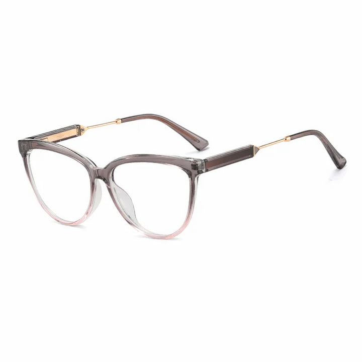 Ralferty Women's Full Rim Square Cat Eye Acetate Eyeglasses 81080