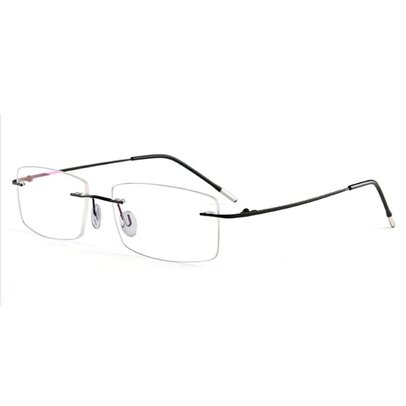 Hotochki Women's Rimless Square Titanium-Alloy Eyeglasses 491002