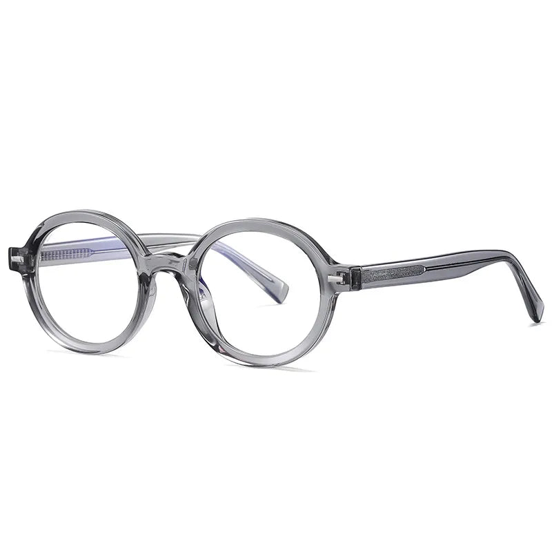 Kocolior Unisex Full Rim Oval Acetate Hyperopic Reading Glasses 2092 Reading Glasses Kocolior Gray 0 