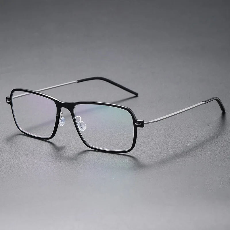 Aimee Unisex Full Rim Square Screwless Titanium Eyeglasses 66501