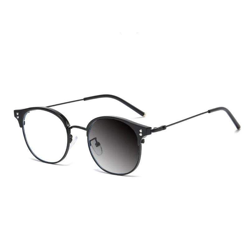 Kocolior Mens Full Frame Small Browline Square Alloy Reading Glasses 22001 Reading Glasses Kocolior
