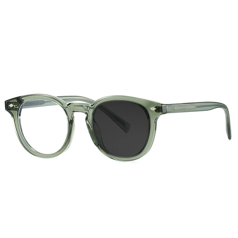 Kocolior Unisex Full Rim Round Tr 90 Photochromic Reading Glasses 28020