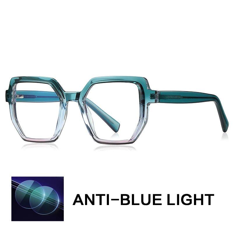 Gatenac Women's Full Rim Cat Eye Tr 90 Titanium Reading Glasses G2143