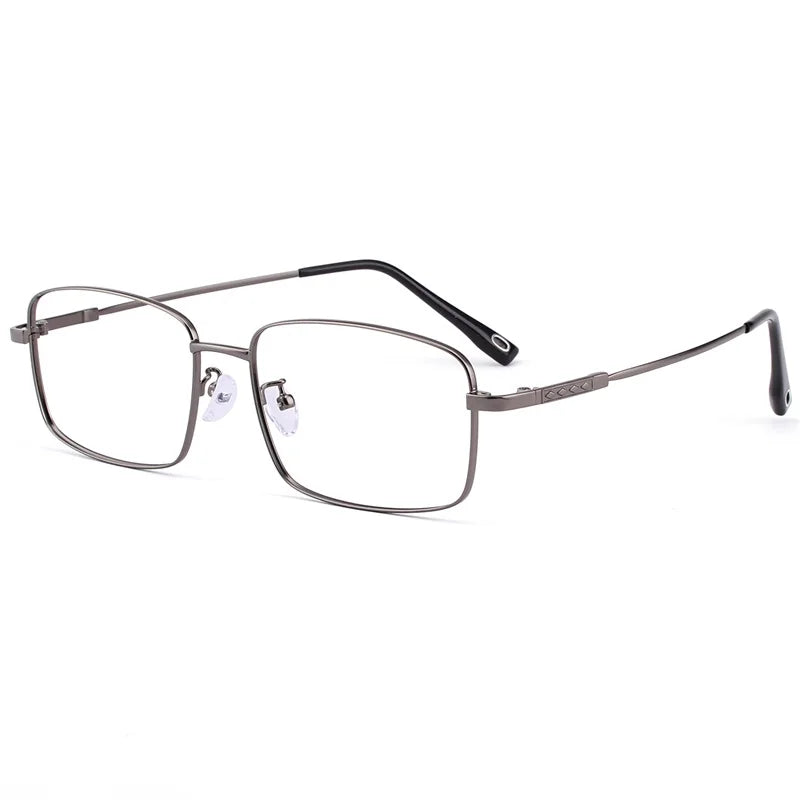 Hdcrafter Unisex Full Rim Big Square Titanium Eyeglasses 62804