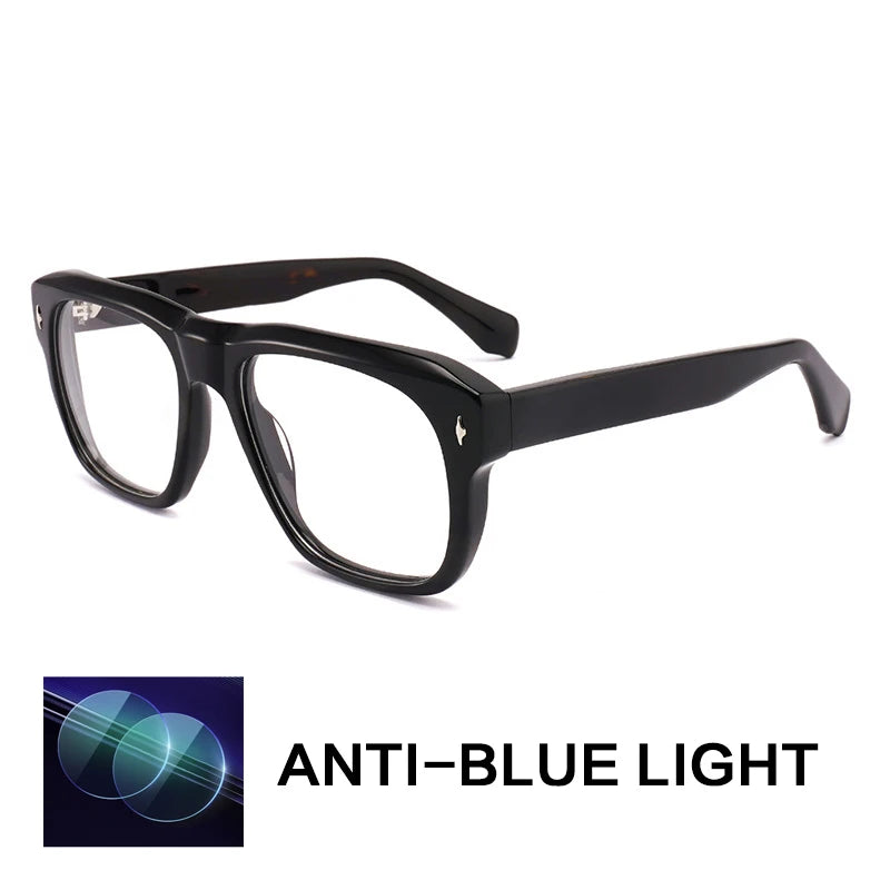 Gatenac Unisex Full Rim Square Acetate Reading Glasses 882225