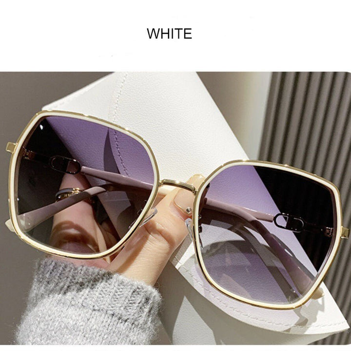 Zirosat Unisex Full Rim Square Alloy Acetate Polarized Sunglasses 8014 Sunglasses Zirosat white