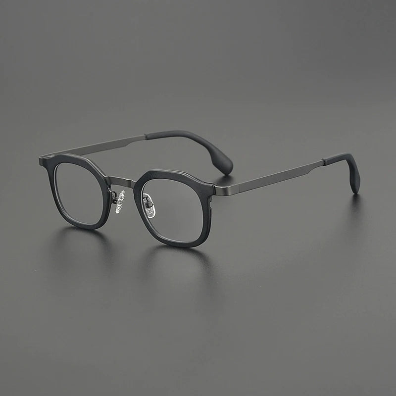 Gatenac Women's Full Rim Square Acetate Titanium Eyeglasses G85893
