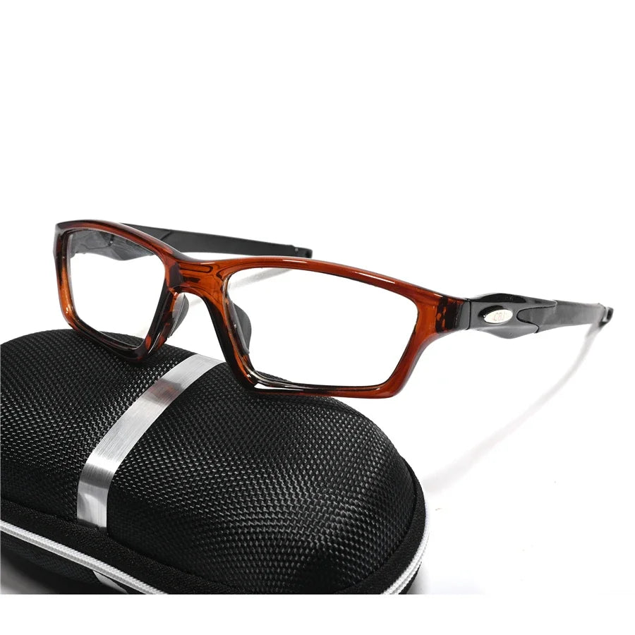 Cubojue Women's Full Rim Polygon Square Tr 90 Titanium Eyeglasses 18031