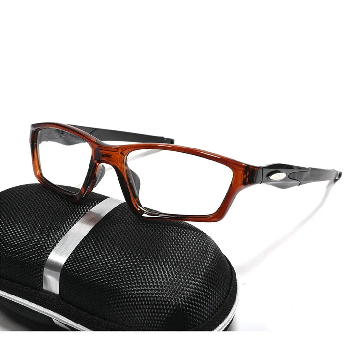 Cubojue Women's Full Rim Polygon Square Tr 90 Titanium Eyeglasses 18031