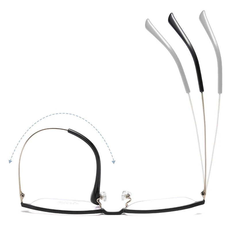 Hotochkin Mens Semi Rim Square Titanium Yj2032 Semi Rim Hotochki