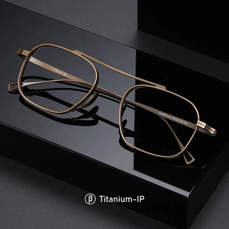 Vicky Double Bridge Titanium 49501 Reading Glasses | FuzWeb