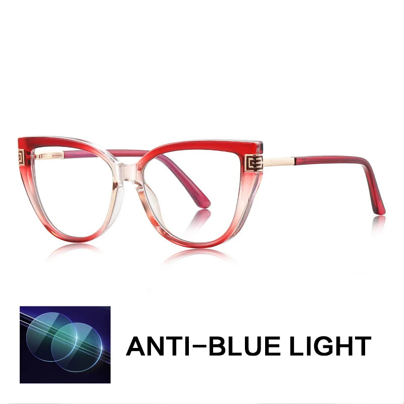 Gatenac Women's Full Rim Cat Eye Tr 90 Titanium Reading Glasses Gx2259