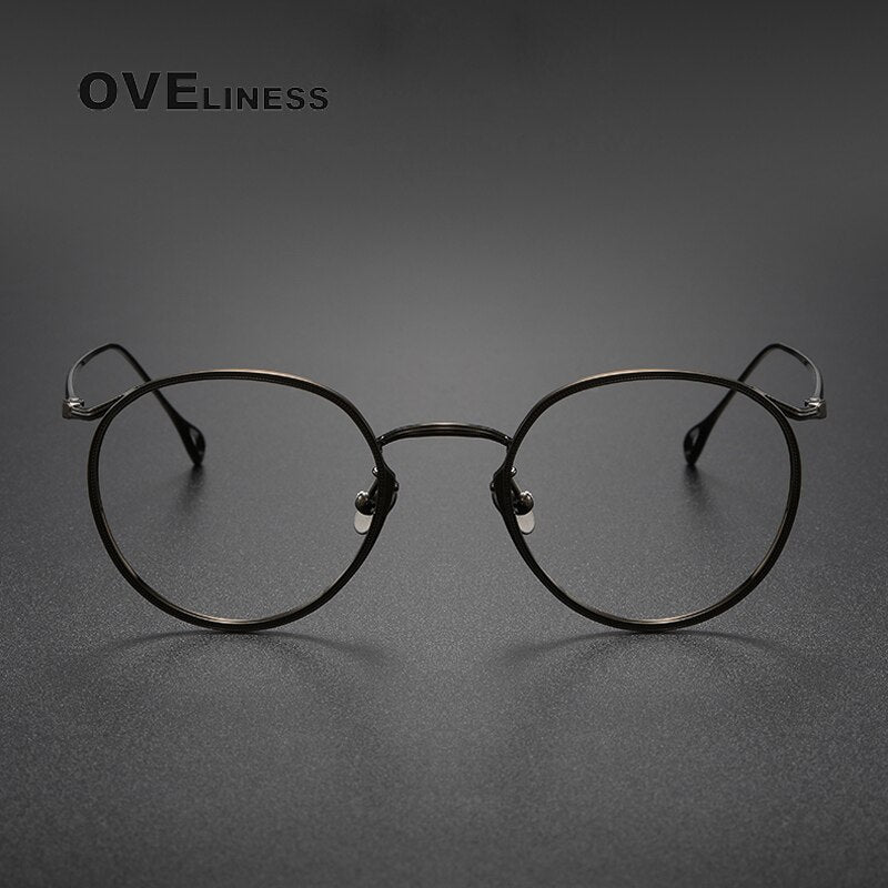 Oveliness Unisex Full Rim Square Titanium Eyeglasses 156b Full Rim Oveliness