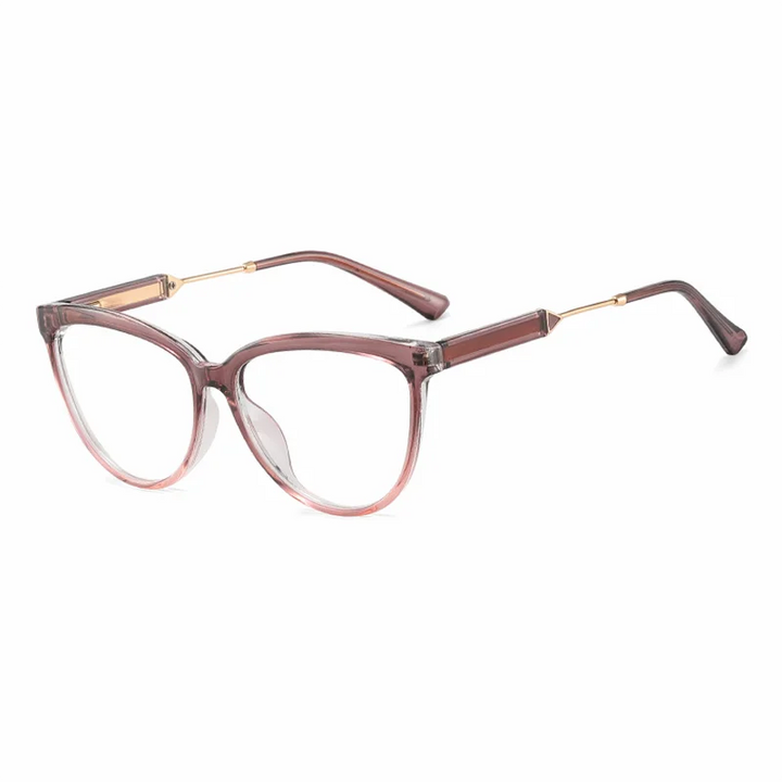 Ralferty Women's Full Rim Square Cat Eye Acetate Eyeglasses 81080