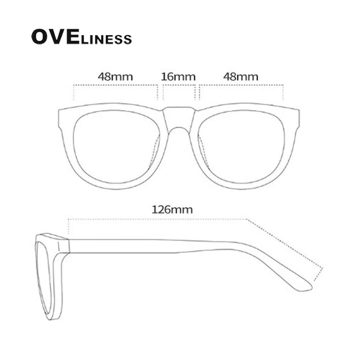 Oveliness Youth Unisex Full Rim Square Tr 90 Titanium Eyeglasses 8300 Full Rim Oveliness   