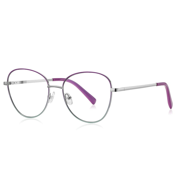 Vicky Unisex Full Rim Oval Stainless Steel Reading Glasses 3091 Reading Glasses Vicky PFD3091-C4 Prescription custom